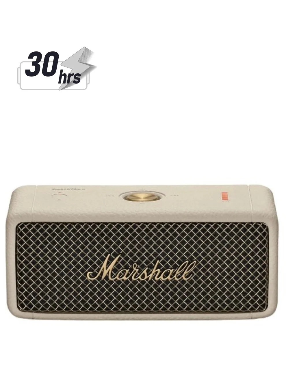 Premium Portable Wireless Bluetooth Speaker Water-Resistant Compact Audio System (Cream) 5kvws