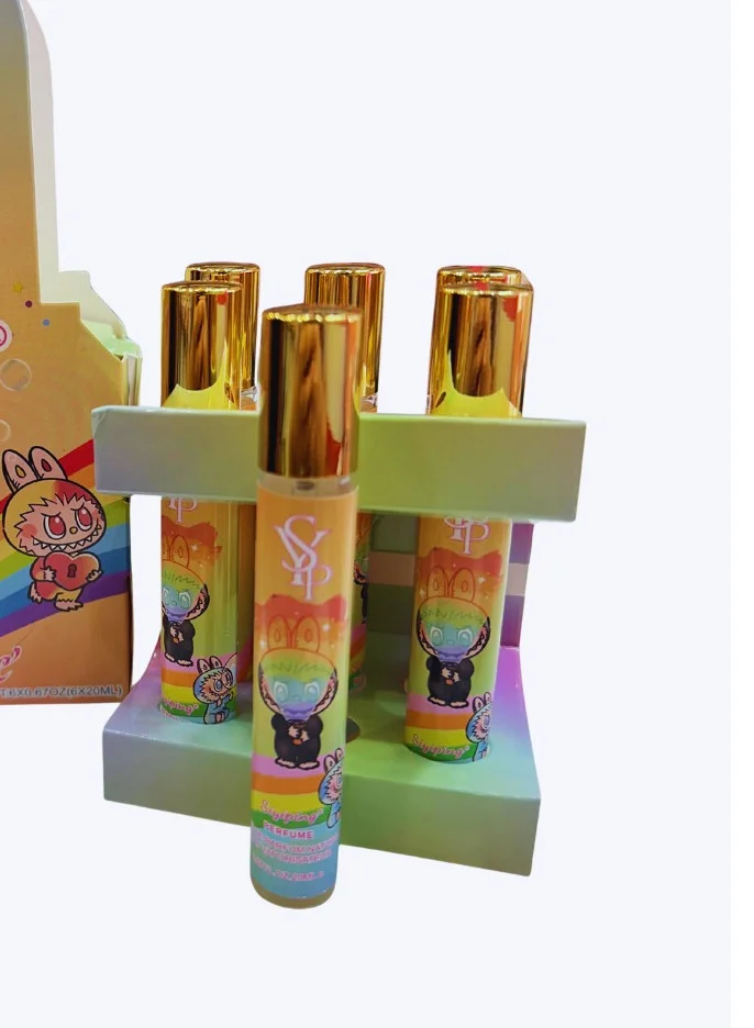 Premium Fragrance Collection Set for Kids and Adults, Refreshing Long-Lasting Scents, Cartoon Design (6 Pieces, 10 mL Each) d5woj