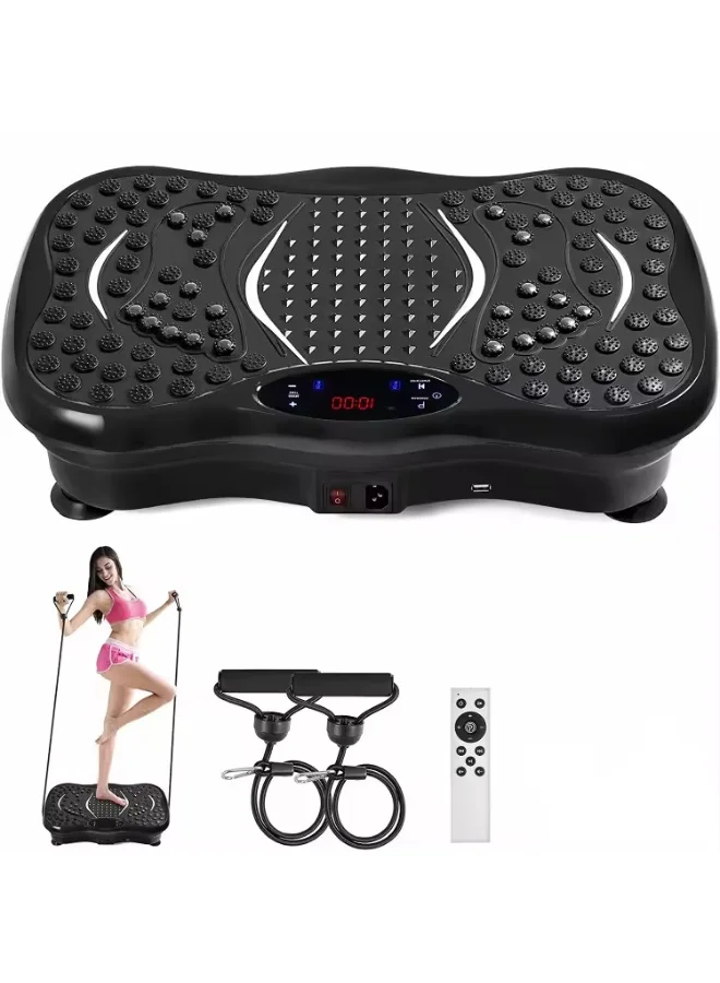 RHYNOFIT Vibration Plate Exercise Machine Full Body Fitness and Massage Platform (Premium Home Workout Equipment) 3ai24