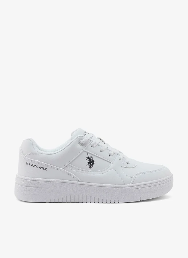 U.S. Polo Assn. Women's Low-Top Sneakers Minimalist Casual Shoes (White, 38 EU) qsdgx