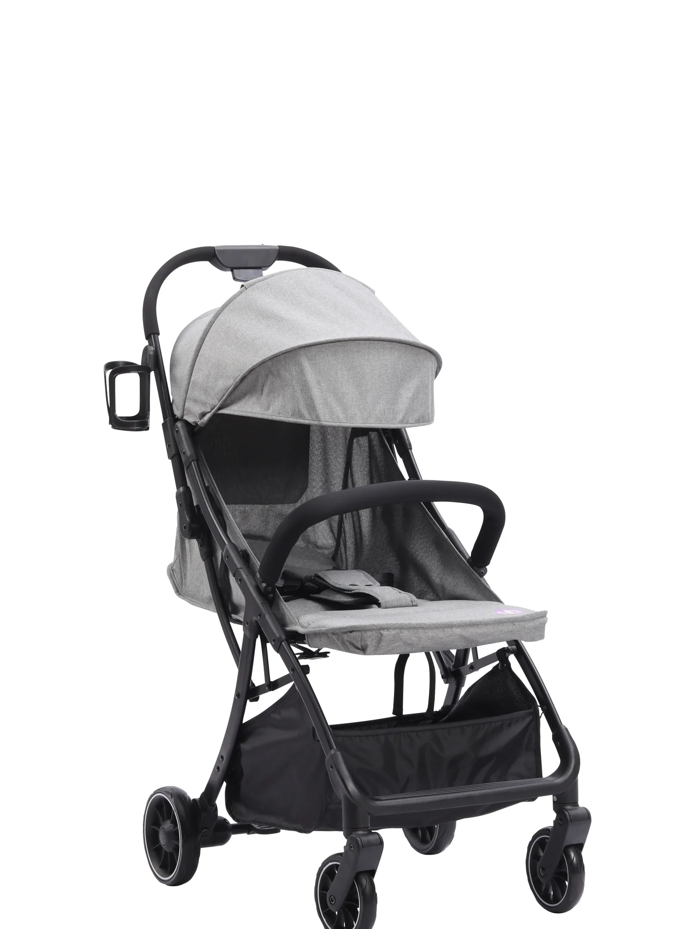Hababy Premium Cabin Stroller Lightweight Compact Foldable Travel Pram (Light Gray, One Size) 2lzdn