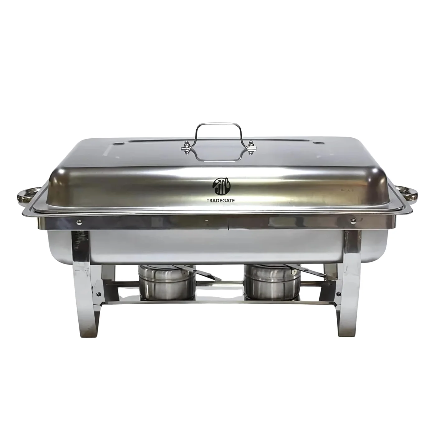 TRADEGATE Stainless Steel Chafing Dish Set, Premium Buffet Food Warmer with Double Burner and Lid (55.2 cm) tayma