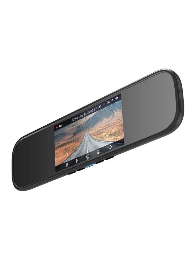 Premium Rearview Mirror Dash Camera Full HD Wide Angle Recording System (Dual Lens, 10-inch Display) 08g4v