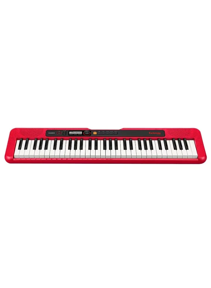 Portable 61-Key Digital Keyboard with 400 Tones and 77 Rhythms (Red, 93 cm x 24 cm) 4yild