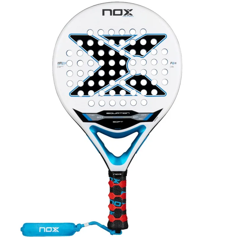 NOX Equation Soft Advanced Padel Racket Premium Carbon Fiber (Professional, 360g) igxnz