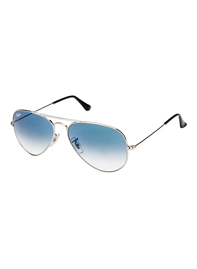 Premium Pilot Sunglasses Full Rim Metal Frame UV Protection (Silver, 58 mm) si7ab