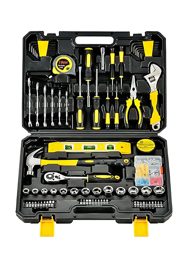 Arabest 108-Piece Professional Hand Tool Kit with Durable Storage Case for Home and Automotive Repair (108 Pieces) fxtkr