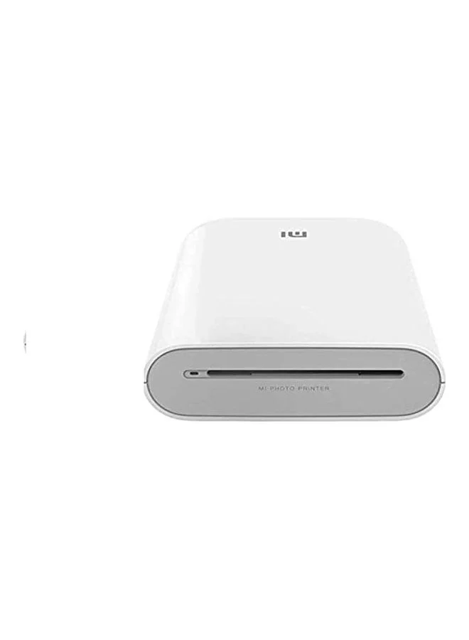 Smart Portable Pocket Photo Printer 300dpi Mini AR Image Printer with DIY Sharing Features (White, 500 mAh Battery) tg66c