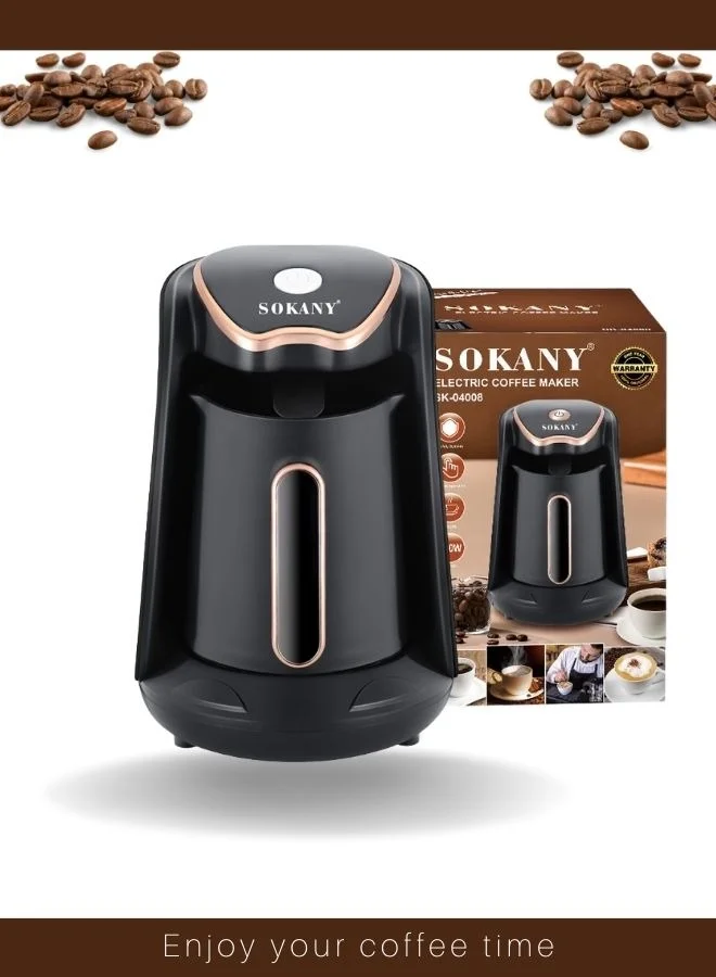 Sokany Electric Turkish Coffee Maker Premium Brewing Machine (4 Cups, 250 mL, 600W) zf1rp