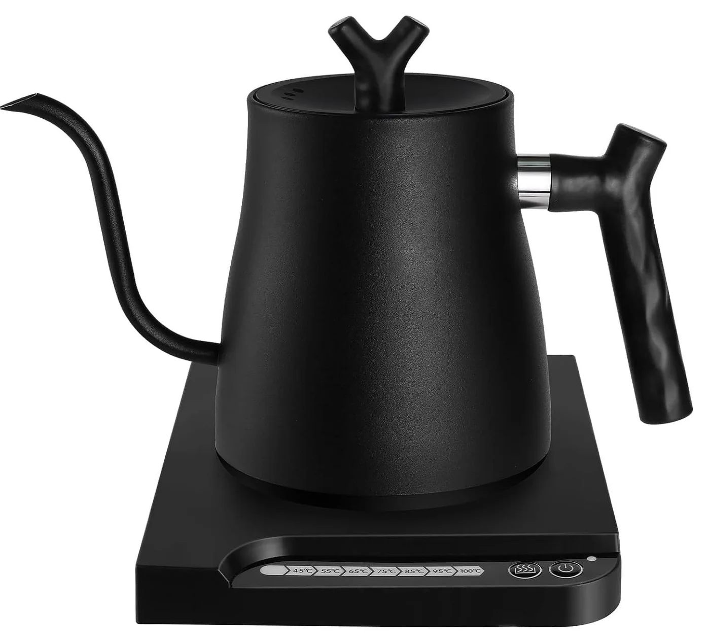Joshberg Electric Gooseneck Kettle Premium Stainless Steel Pour Over Coffee Maker with Digital Touch Screen and Precise Temperature Control (1L) xin2l