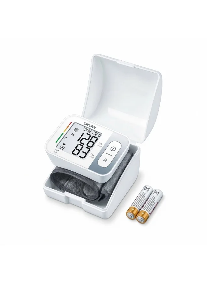 Premium Wrist Blood Pressure Monitor with Arrhythmia Detection and WHO Risk Indicator (Automatic, Digital Display) ajl27