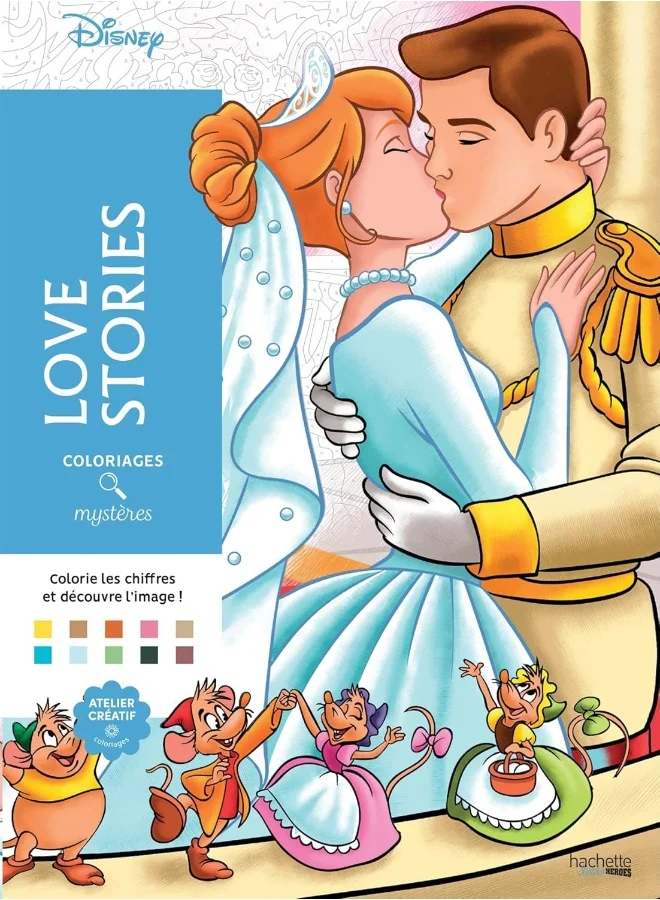 Cartoon Love Stories Mystery Coloring Book for Adults and Kids (1 Book) cjki6