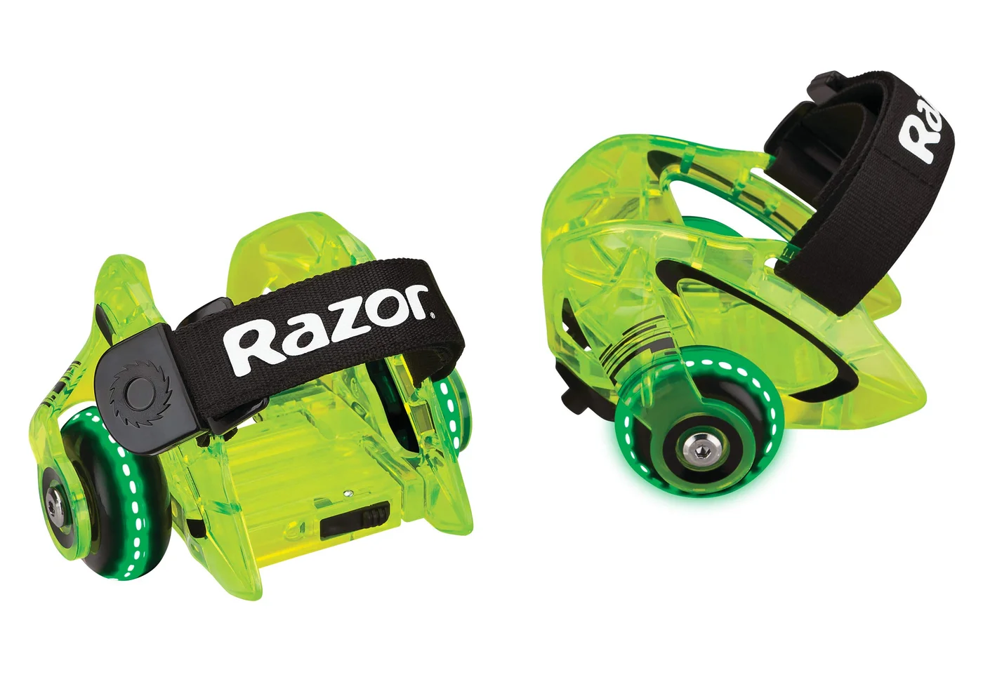 Premium Heel Wheels Adjustable Roller Skates for Kids Neon Green (One Size) u6ywk