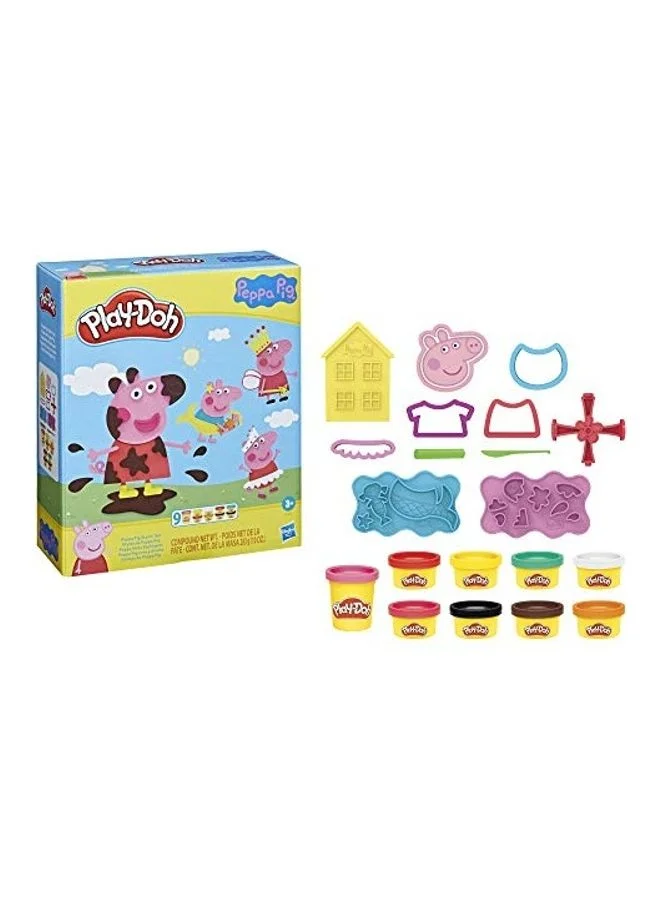 Creative Modeling Dough Playset with 11 Sculpting Tools and 9 Colorful Dough Compounds (20-Piece Set) k9uei