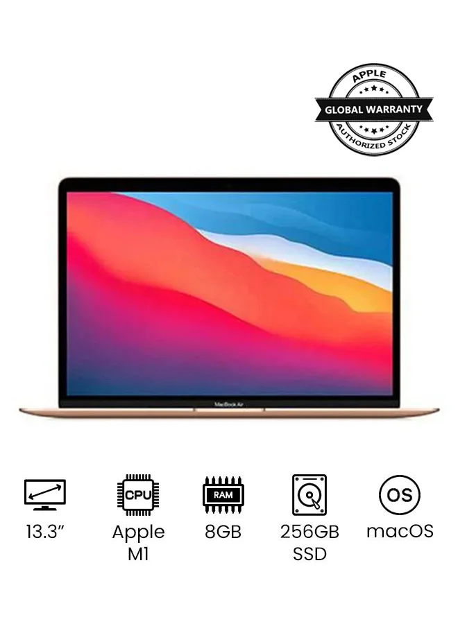 Premium Smart 13-Inch Laptop, 8GB RAM, 256GB SSD, 8-Core Processor, High-Performance Computing Device (Gold, 13-Inch) hqt13