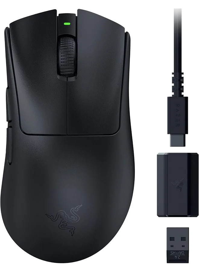 Premium Wireless Gaming Mouse, Ultra-Lightweight 55g Ergonomic Design, 26K DPI Optical Sensor, 8 Programmable Buttons (Black) n1eqa
