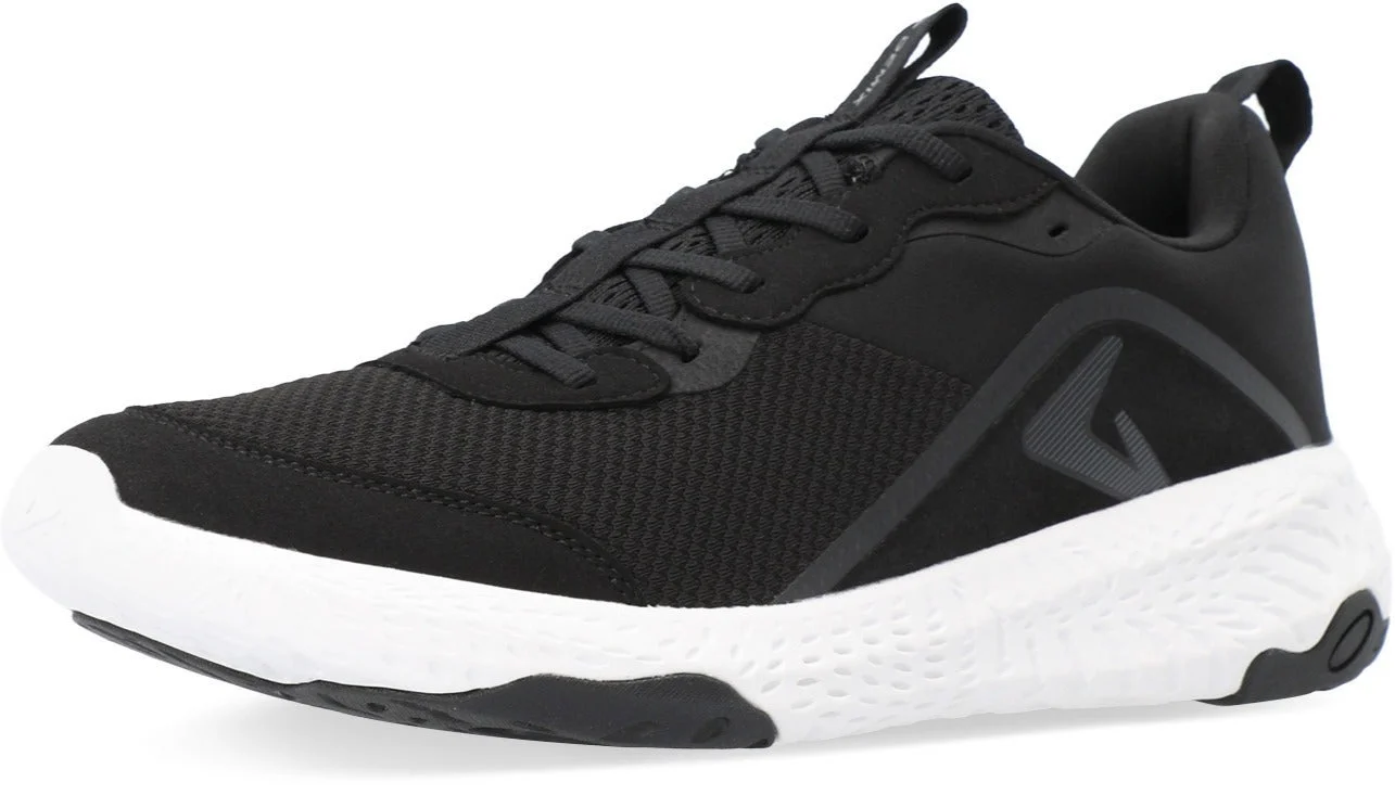 Demix Men's Running Sport Shoes Premium Breathable Training Sneakers with High-Performance Cushioning (Black, 42) jzg78