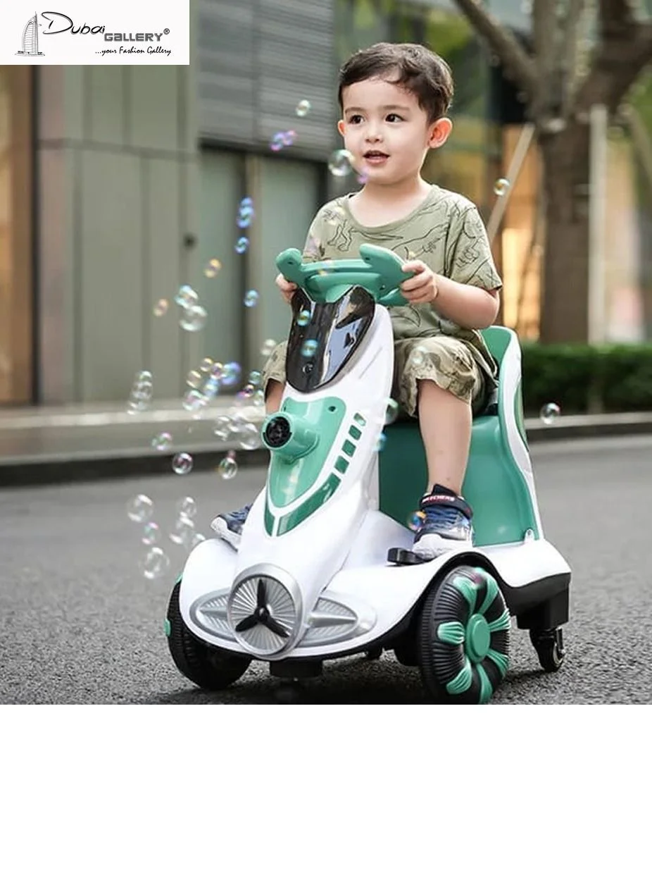 DubaiGallery Electric Ride-On Car 360-Degree Rotating Balanced Vehicle for Kids (Red, 1 Unit) 5csvf