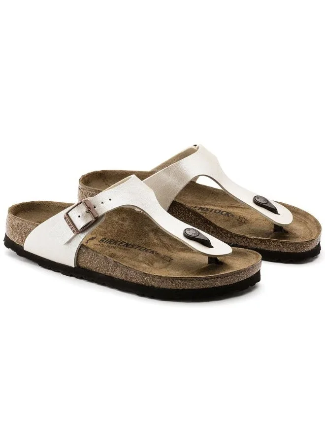 Premium Synthetic Leather Sandals (Pearl White, Women's Size 38) kog7v