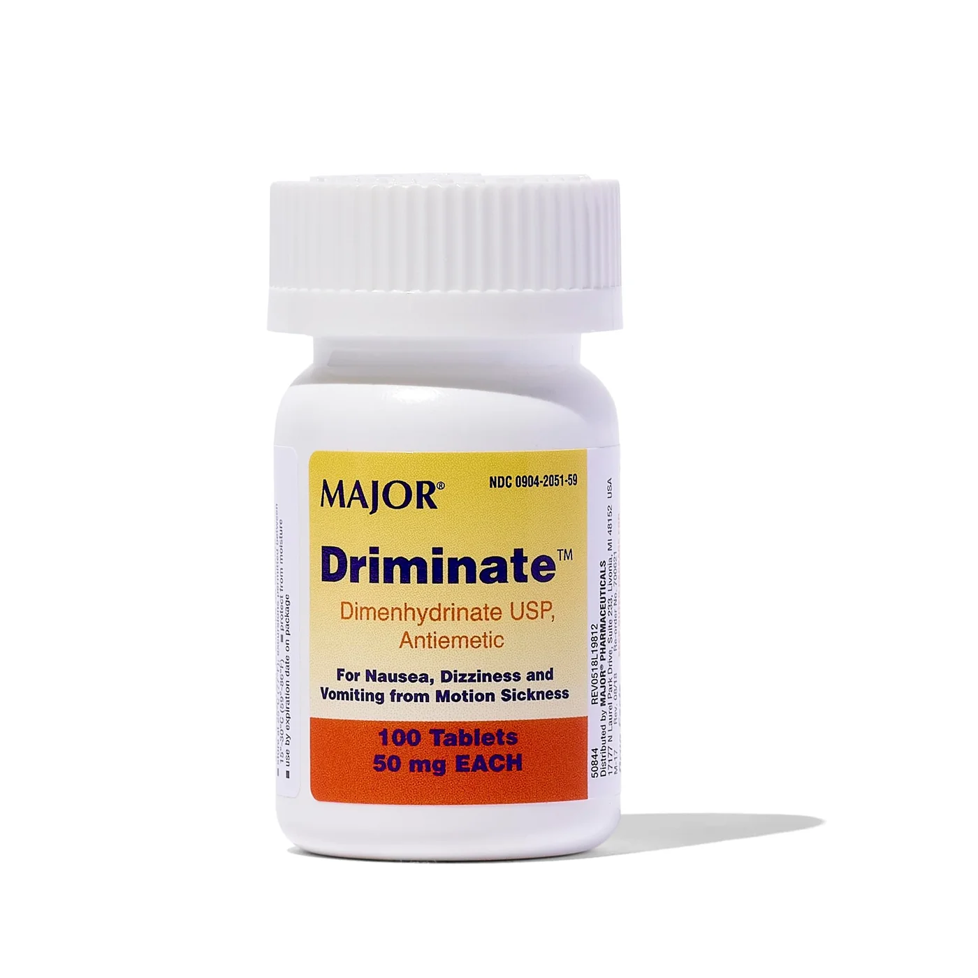 Dimenhydrinate 50mg Motion Sickness Relief Tablets (100 Count) i3g6o