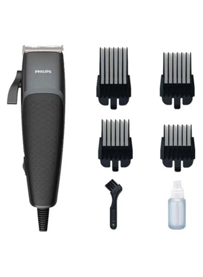 Professional Hair Clipper Corded Electric Trimmer for Men (Black, 1 Unit) r01xo