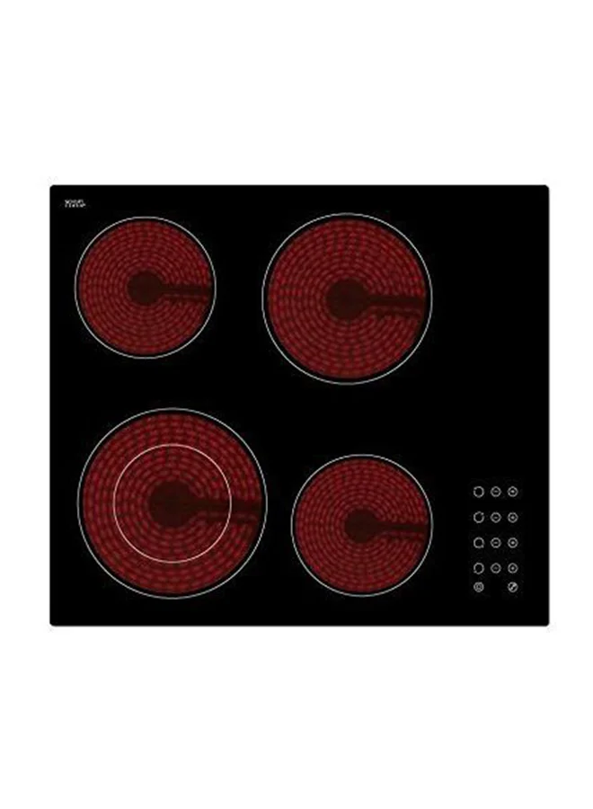 Midea 4-Burner Electric Ceramic Hob with Schott Glass Surface and Touch Control (60 cm, Black) gmuzf