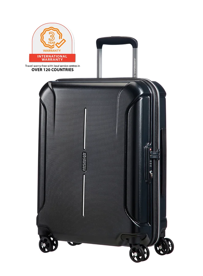 Premium Spinner Large Check-In Luggage Diamond Texture (Black, 77cm) - Durable Travel Suitcase for International Trips 59lv2