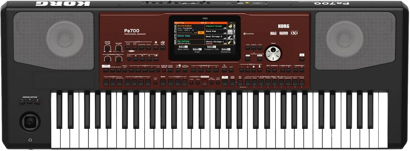 Professional Arranger Keyboard 61-Key Digital Music Workstation with Touchscreen Display for Live Performance and Studio Recording f3nz5