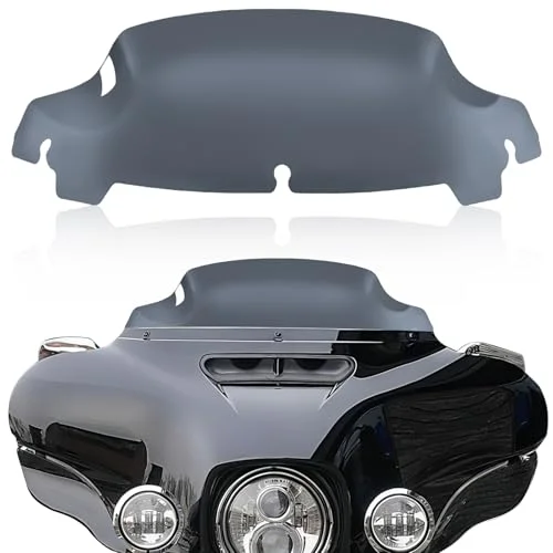 ZENTHOR Motorcycle Windshield Windscreen Smoke Tint (7 inch) for Touring Street Glide Electra Glide Models 2014-2023 n7vp5