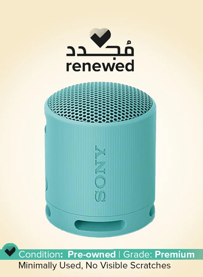 Premium Wireless Bluetooth Speaker Portable High-Fidelity Audio System (Blue) vkdxq