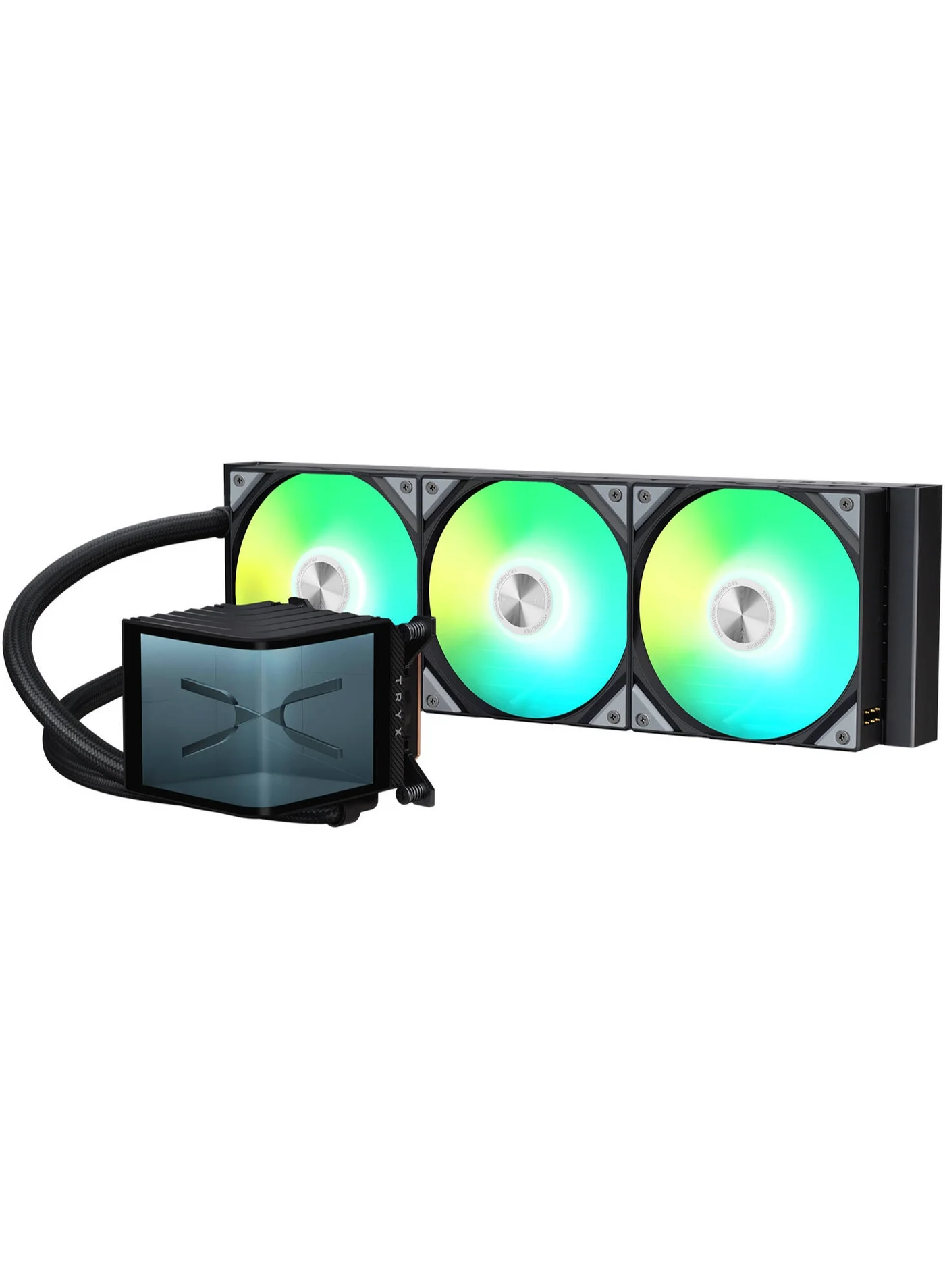 PANORAMA 360mm ARGB Liquid CPU Cooler with 6.5-inch AMOLED Display and High-Performance Water Pump (Black) rzbir