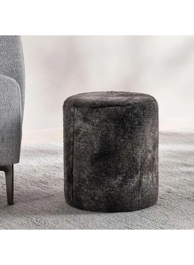 Pan Home Giorgia Pouf Premium Fabric Footrest Modern Living Room Ottoman (Black, 45 cm x 45 cm x 40 cm) dgdzh