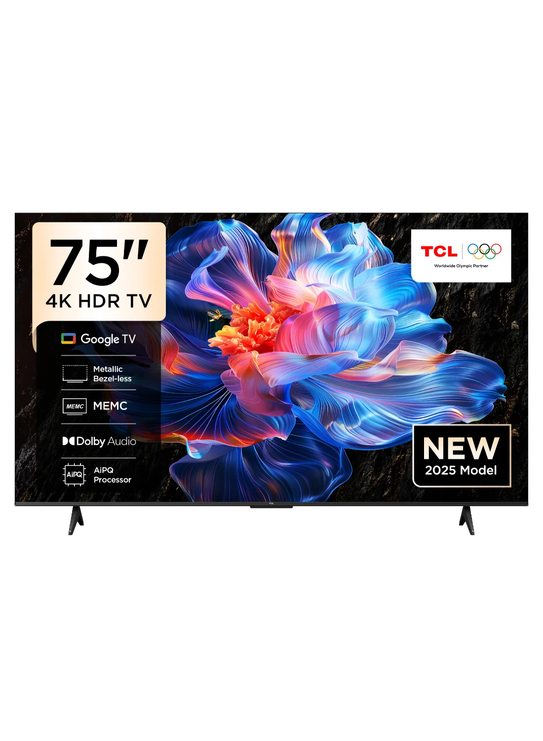 Premium 75-Inch 4K UHD HDR Smart LED TV Bezel-less Display with Dolby Audio and HDMI 2.1 (Black, 190 cm) ict4z