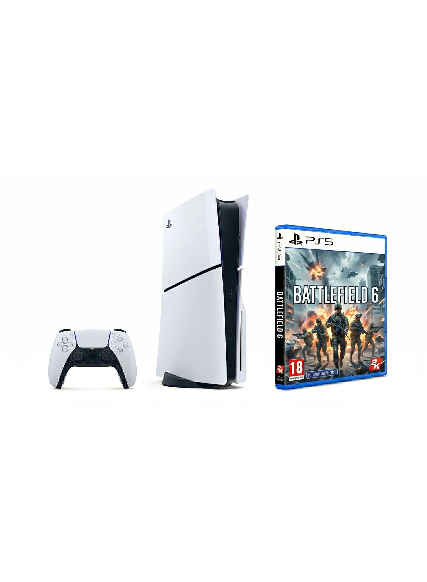 Premium Next-Gen Gaming Console with Action Shooter Game (Disc Edition, 1TB) 9s43a