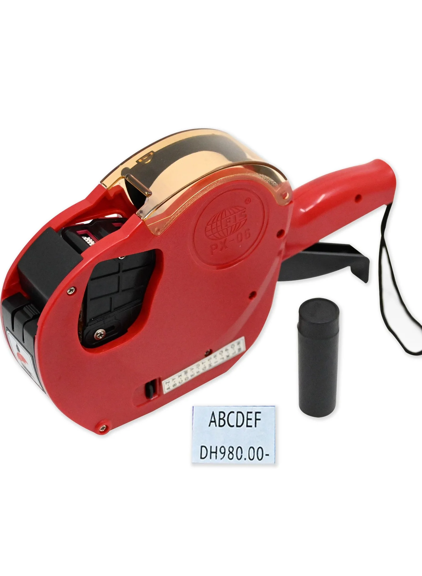 Premium Price and Date Labeling Machine 2-Line Printing System (Red, 1-Pack) o5g2p