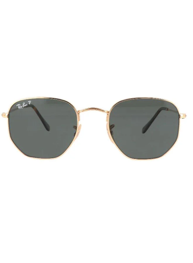 Premium Hexagon Polarized Sunglasses for Men and Women (Gold, 51 mm) 69nux