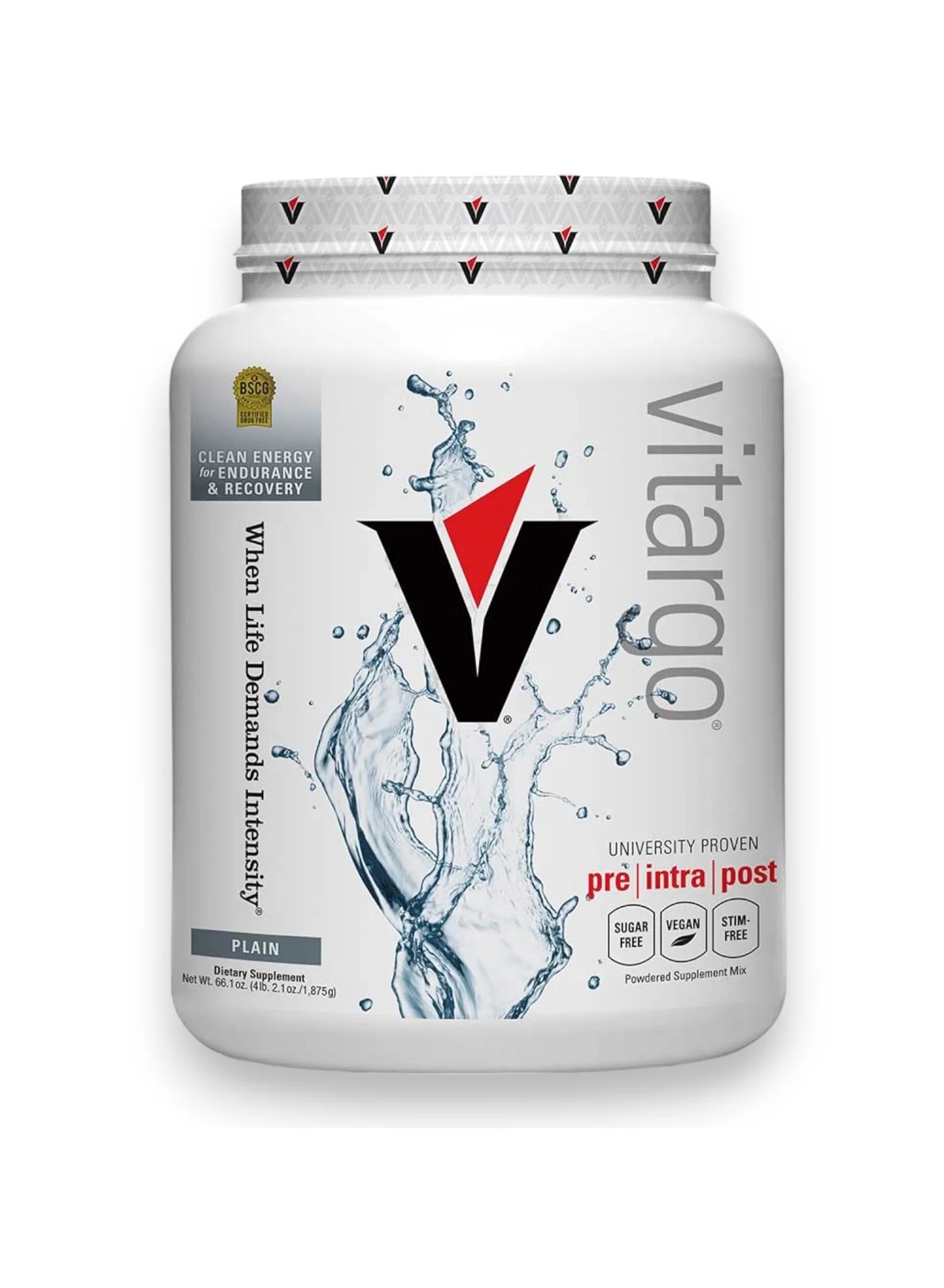 Vitargo Premium Carbohydrate Energy Powder (Unflavored, 1.8 kg, 25 Servings) o0xmu