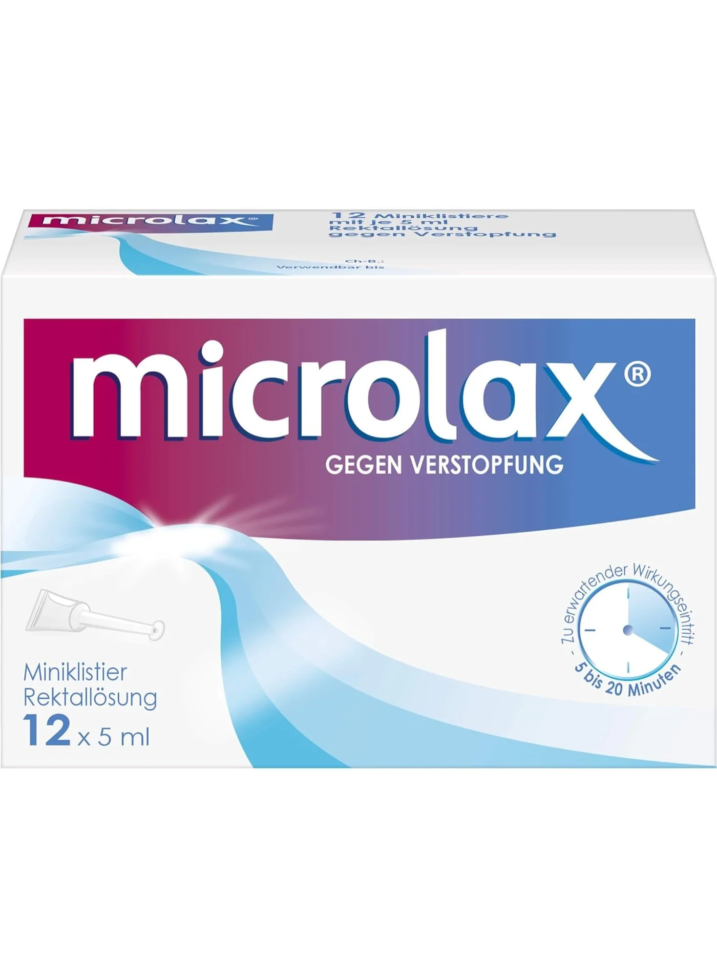Rectal Solution Enema Relief Aid (12 x 5 mL) - Gentle and Fast-Acting Formula for Digestive Comfort hcrcs