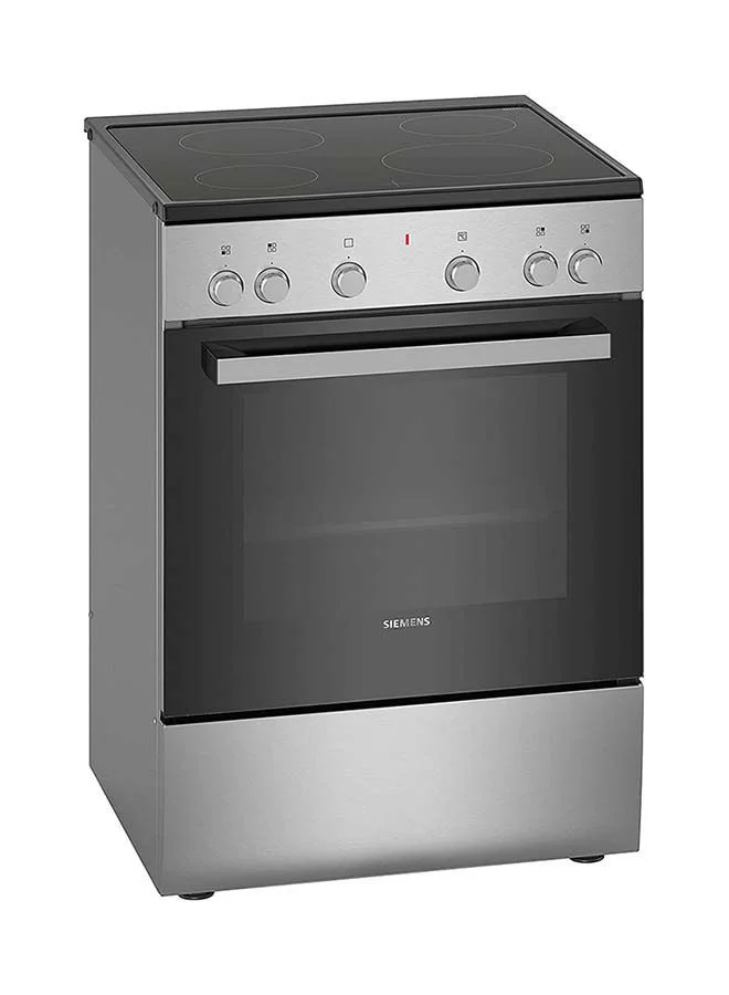 Premium 4-Zone Ceramic Electric Cooker with Schott Glass Surface (60 x 60 cm, Silver) 2huj3