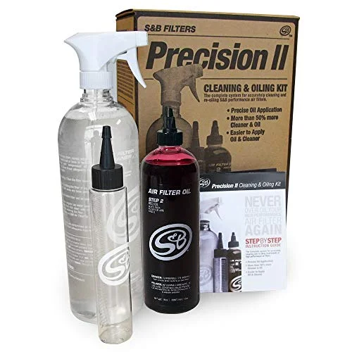 S&B Precision II Air Filter Cleaning and Oil Maintenance Kit (Red Oil, 1 Kit) 03esa