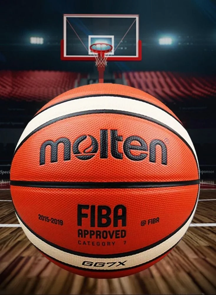 Molten GG7X Professional Basketball (Size 7, Orange) Premium Synthetic Leather Indoor Outdoor Match Ball cd4ac