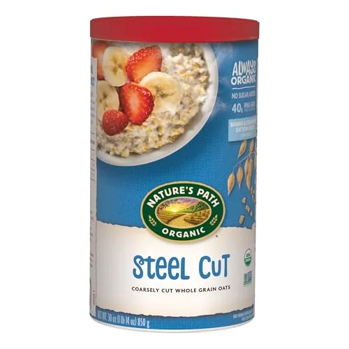 Nature's Path Organic Steel Cut Instant Oats (Non-GMO, Whole Grain, 850 g, Pack of 6) oizxg