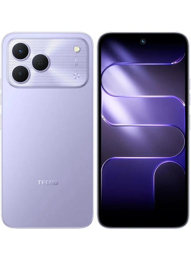 TECNO Spark 50 Smartphone (Aurora Purple, 256GB, 8GB RAM, 6.78-inch Display, 4G LTE) c3fxy