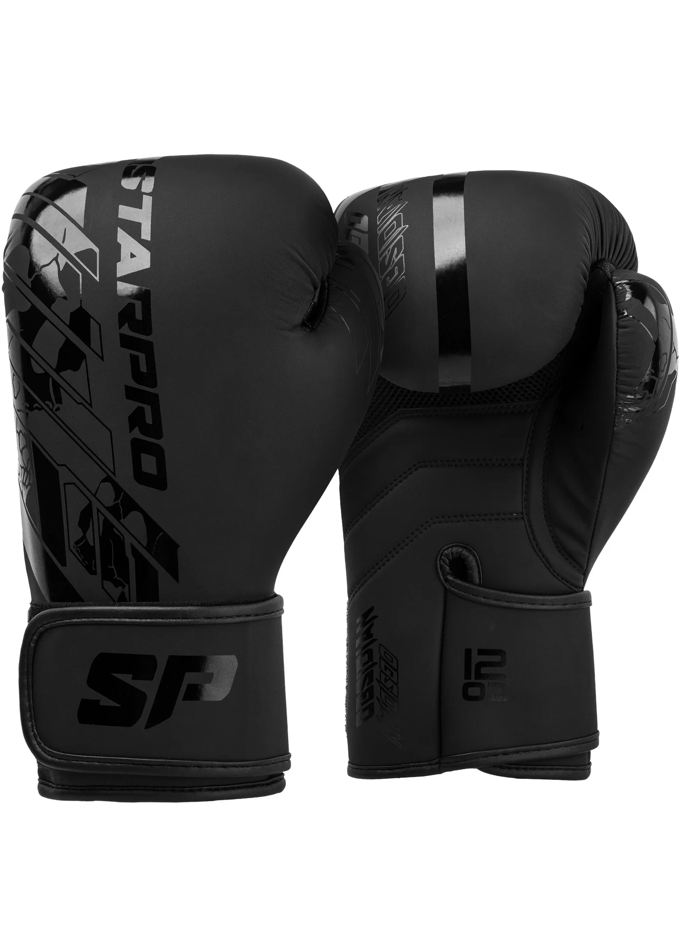 Starpro Boxing Gloves for Training Sparring Kickboxing Muay Thai MMA (Black, 12 oz) byb8f