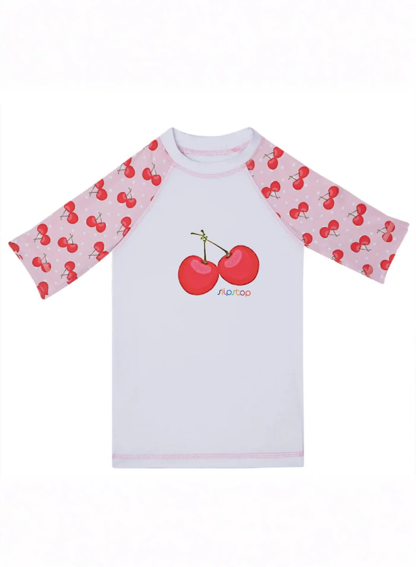 Slipstop Junior Rashguard Premium UV Protection Swim Shirt for Kids (Cherry, 4-5 Years) 8fm3f