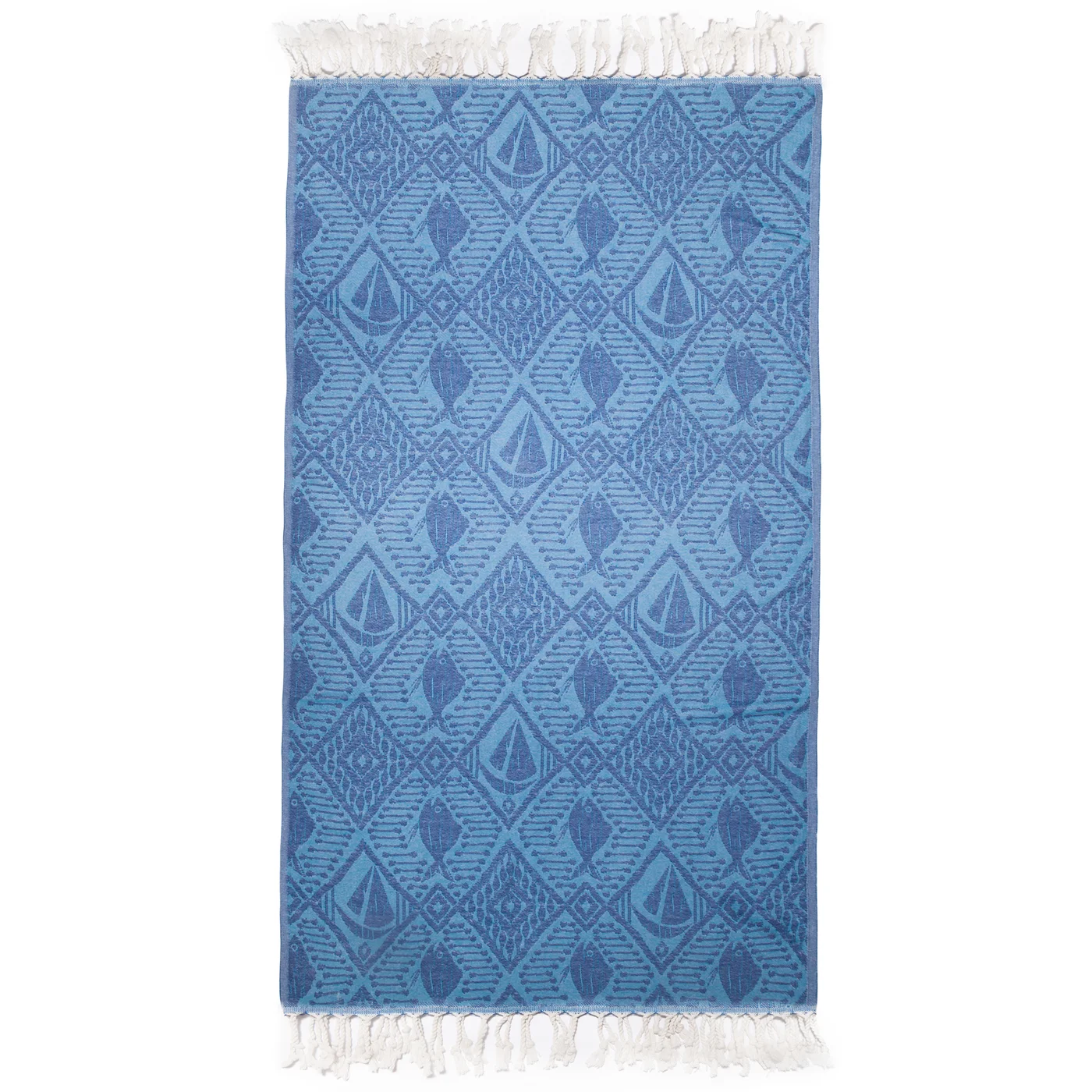 ANEMOSS Sail Patterned Turkish Peshtemal Towel, Cotton, Premium Quick-Dry Beach and Bath Wrap (100x180 cm) 0fvog