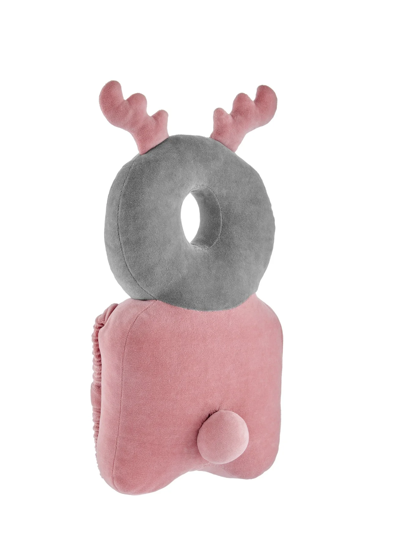 Babyjem Angel Wing Velvet Protective Pillow for Infants (Pink, 25 cm x 20 cm) 9a1ml