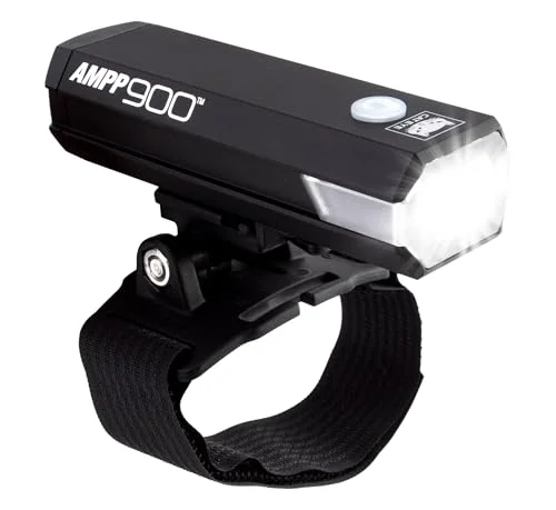 Premium USB Rechargeable Bike Headlight High-Intensity LED Cycling Light (900 Lumens, Helmet Mount) q28cd