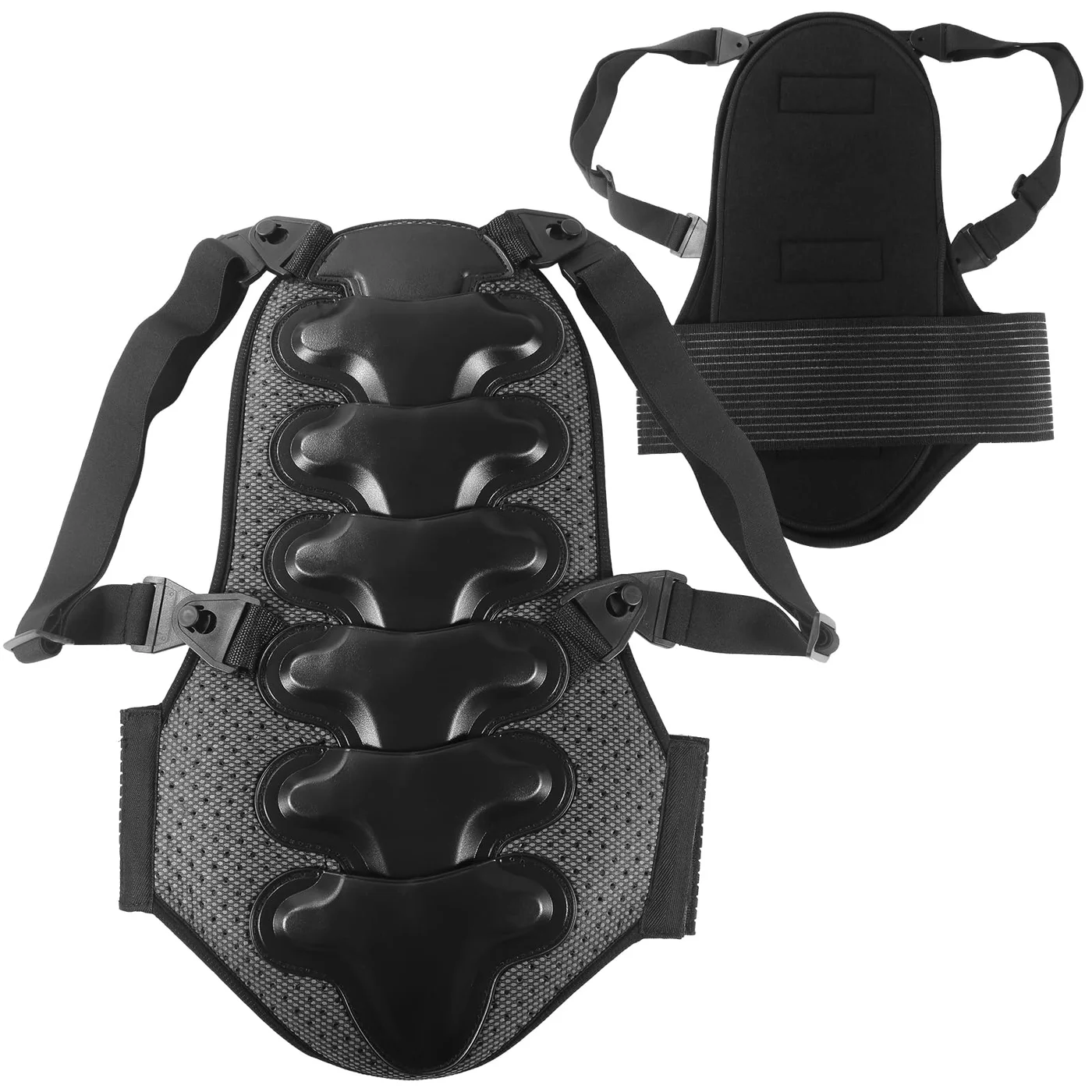 Cienfy Back Spine Protector Protective Gear for Snowboarding Skateboarding and Skiing (Adult, Black) zy3kr