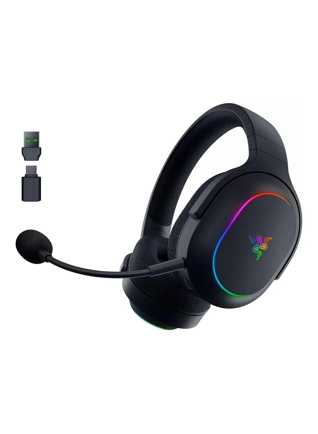 Premium Wireless Gaming Headset with 7.1 Surround Sound and RGB Lighting (Black) b812k
